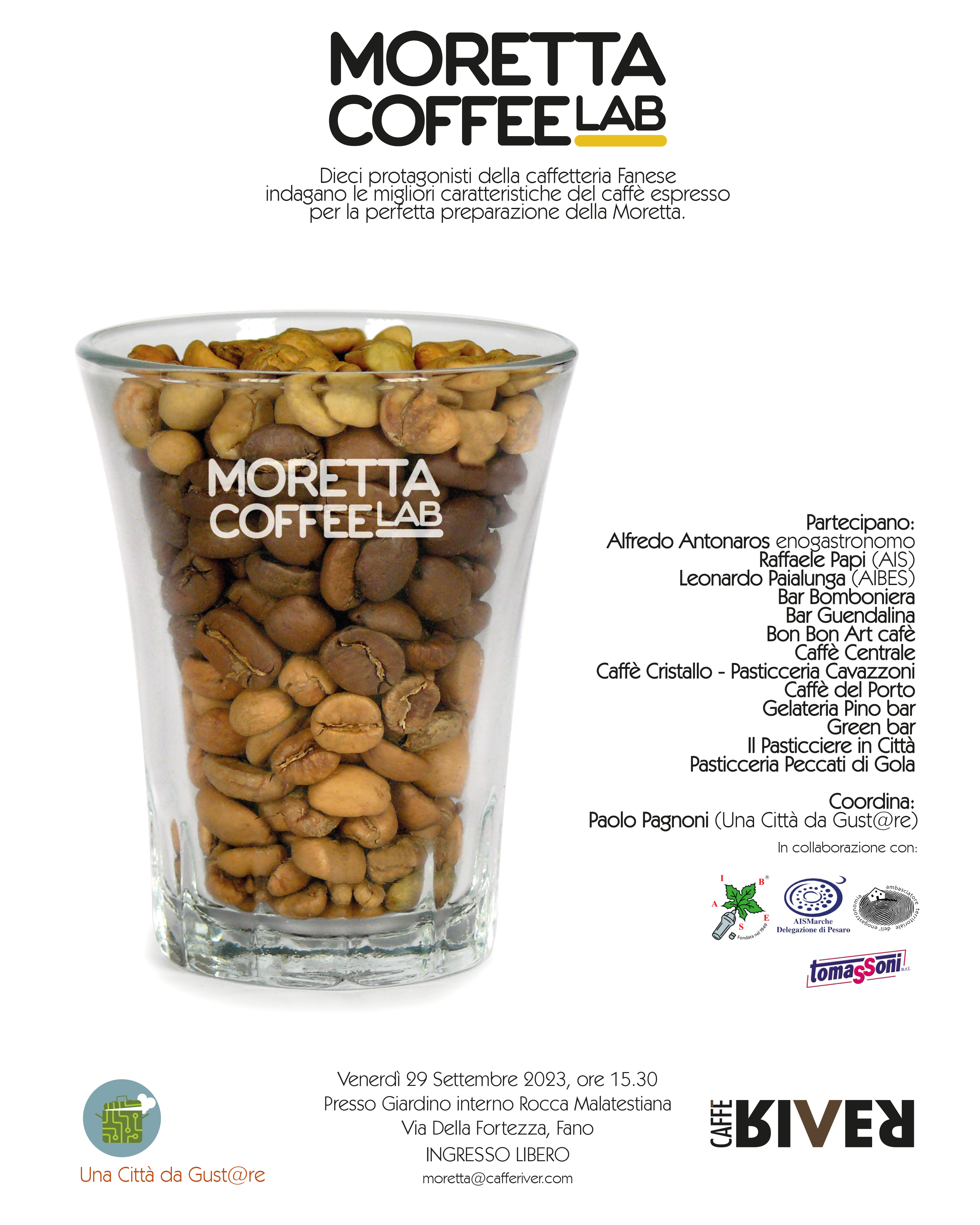 Dieci protagonisti della caffetteria fanese indagano le migliori caratteristiche del caffè
espresso per la perfetta preparazione della Moretta.